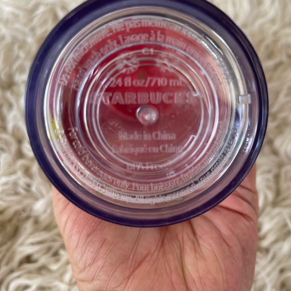 🌺🌼Rare 2017 Stripe & Floral Starbucks Venti Cold Cup - Picture 6 of 7